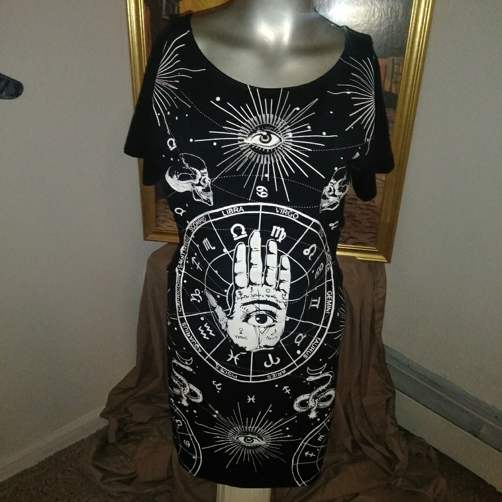 Edgy horoscope dress